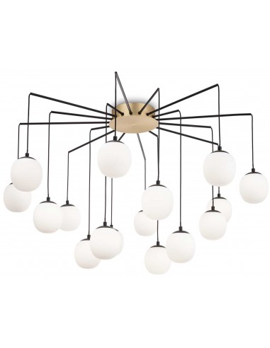 Rhapsody Loftlampe i metal og glas...