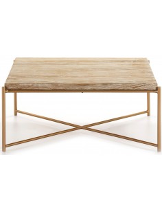 Sofabord i træ og metal 90... 2