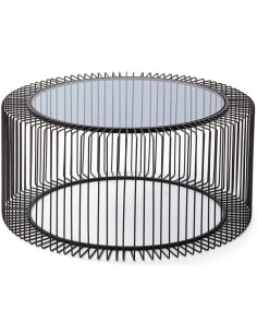 Sofabord i metal og glas...