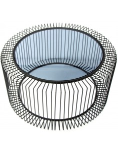 Sofabord i metal og glas... 2