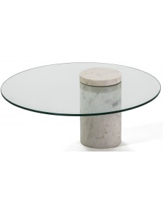 Sofabord i marmor og glas...