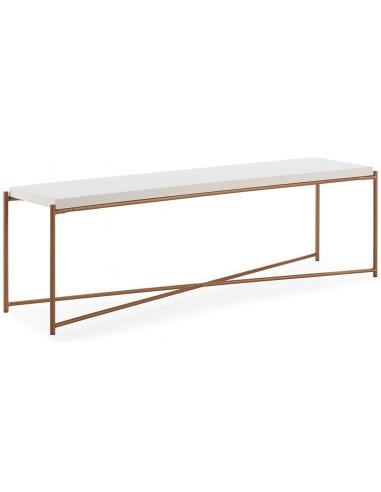 Tvbord i træ og metal 160 x 40 cm -...