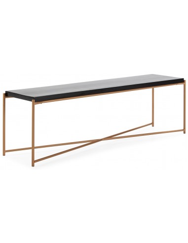 Tvbord i træ og metal 160 x 40 cm -...