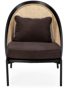 Lænestol i træ og rattan... 2