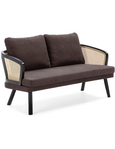 Sofabænk i træ og rattan B150 cm -...