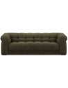 Cobble Hill 3,5 personers sofa i polyester B235 cm - Sort/Dyb grøn