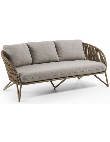 BRANZIE loungesofa i aluminium og reb...