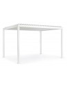 Pavillion med vippetag 400 x 300 cm - Hvid