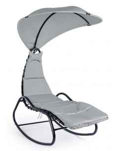 Sol lounger i stål og...