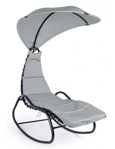 Sol lounger i stål og textilene H195...