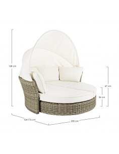 Daybed solseng i syntetisk... 2
