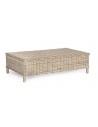 Aditya loungebord i syntetisk rattan 105 x 60 cm - Natur