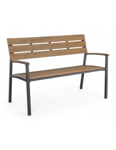 Havebænk i aluminium og...