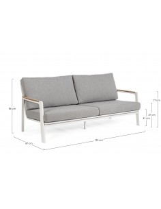 Loungesofa i aluminium,... 2