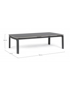 Loungebord i aluminium og... 2