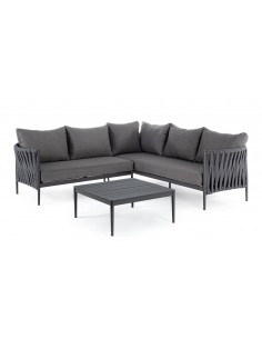 Loungesæt i aluminium,...