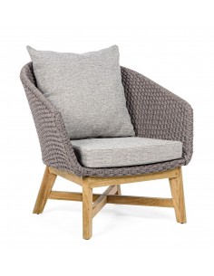 Havestol i teaktræ og...