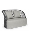Cuyen loungesofa i aluminium, reb og olefin B150 cm - Charcoal/Grå
