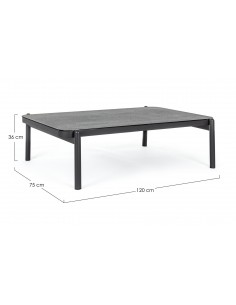 Loungebord i aluminium og... 2