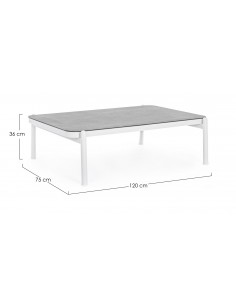 Loungebord i aluminium og... 2