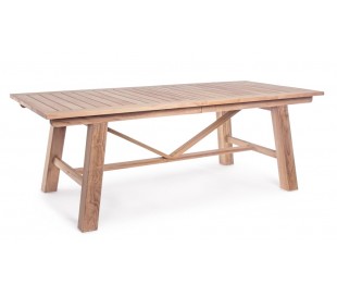 Havebord med udtræk i teaktræ 180 - 240 x 100 cm - Natur 2