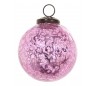 Julekugle Ø7 cm Glas - Antik pink