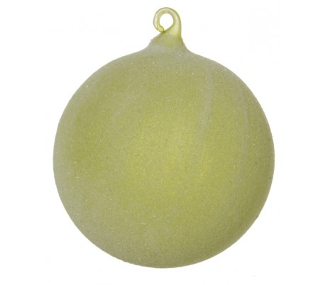 Julekugle Ø7,5 cm Glas - Antik grøn