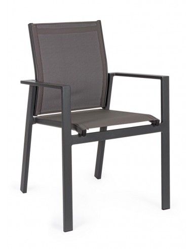 6 x Havestole med armlæn i aluminium...