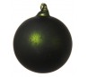 Julekugle Ø6 cm Glas - Frostet grøn (2)