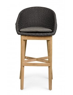 2 x Bar havestole i teaktræ... 2