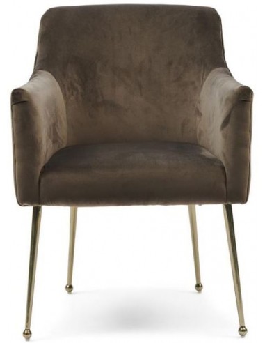 The Smith spisebordsstol i velour og...