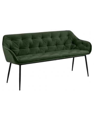 Brooke spisebænk i velour og metal...