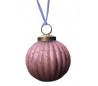 Julekugle Ø7 cm Glas - Antik mat rosa