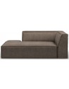 The Jagger venstrevendt daybed i bouclé 200 x 100 cm - Brun