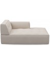Brandon højrevendt daybed i polyester 173 x 118 cm - Natur