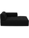 Brandon højrevendt daybed i bouclé 173 x 118 cm - Sort