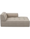 Brandon højrevendt daybed i bouclé 173 x 118 cm - Sand