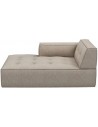 Brandon venstrevendt daybed i bouclé 173 x 118 cm - Sand