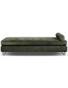 West Houston daybed i velour 185 x 93 cm - Grøn