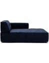 Brandon højrevendt daybed i velour 173 x 118 cm - Blå