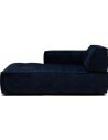 Brandon venstrevendt daybed i velour 173 x 118 cm - Blå