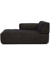 Brandon venstrevendt daybed i velour 173 x 118 cm - Grå