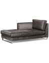 West Houston venstrevendt daybed i velour 180 x 94 cm - Grå