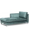 West Houston venstrevendt daybed i velour 180 x 94 cm - Mineralblå