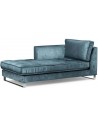 West Houston venstrevendt daybed i velour 180 x 94 cm - Petrolium