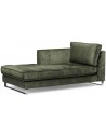 West Houston venstrevendt daybed i velour 180 x 94 cm - Grøn