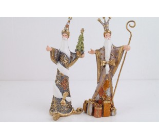 Lysestage til fyrfad 8,5 x 9,5 cm Glas - Antik grøn