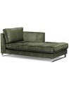 West Houston højrevendt daybed i velour 180 x 94 cm - Grøn