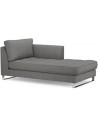 West Houston højrevendt daybed i polyester 180 x 94 cm - Grå
