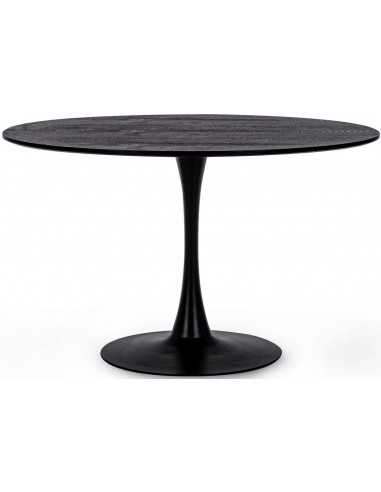 Rundt spisebord i mdf finér og stål...